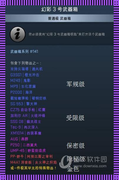 “笑谈”CSGO变革武器箱掉落概率