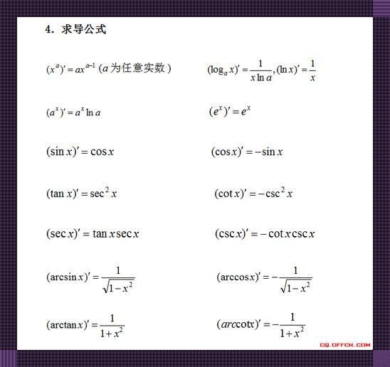 “数分三”求导法则，笑破你的数学肚皮！