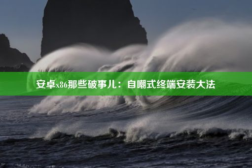 安卓x86那些破事儿：自嘲式终端安装大法