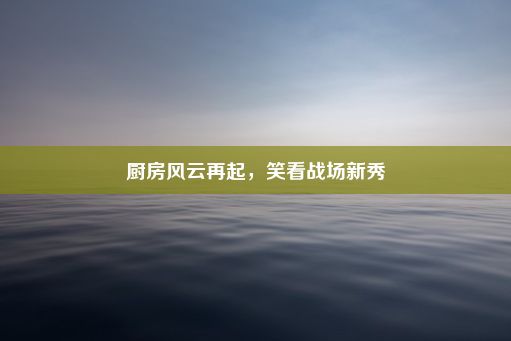 厨房风云再起，笑看战场新秀