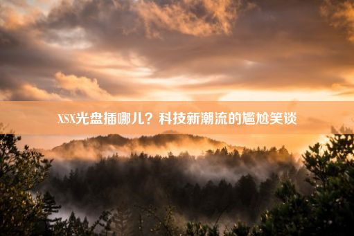 XSX光盘插哪儿？科技新潮流的尴尬笑谈