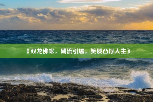 《双龙佛帐，潮流引爆，笑谈凸浮人生》