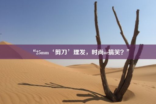 “25mm‘剪刀’理发，时尚or搞笑？”