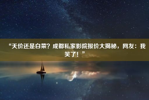 “天价还是白菜？成都私家影院报价大揭秘，网友：我笑了！”