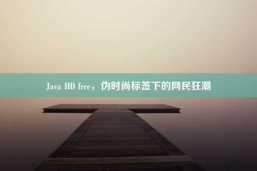 Java HD free，伪时尚标签下的网民狂潮