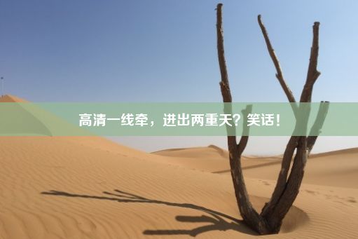 高清一线牵，进出两重天？笑话！