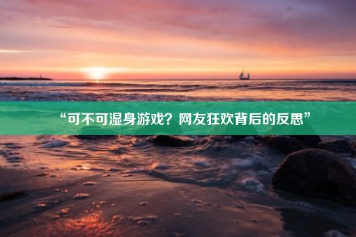 “可不可湿身游戏？网友狂欢背后的反思”