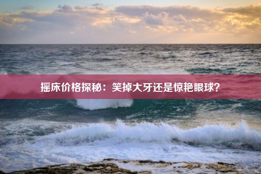 摇床价格探秘：笑掉大牙还是惊艳眼球？