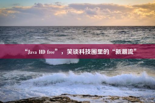 “Java HD free”，笑谈科技圈里的“新潮流”