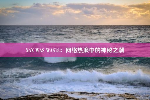 XAX WAS WAS18：网络热浪中的神秘之潮