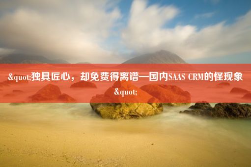 "独具匠心，却免费得离谱—国内SAAS CRM的怪现象"