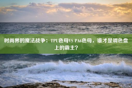 时尚界的魔法战争：TPU色母VS PA6色母，谁才是调色盘上的霸主？