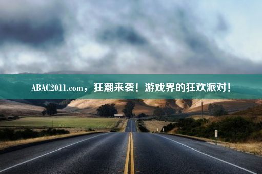 ABAC2011.com，狂潮来袭！游戏界的狂欢派对！