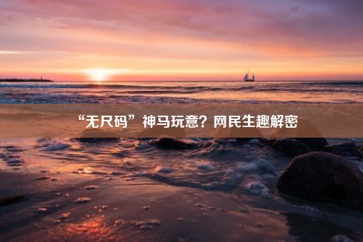 “无尺码”神马玩意？网民生趣解密