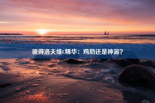 彼得洛夫维C精华：鸡肋还是神器？