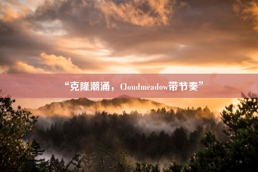 “克隆潮涌，Cloudmeadow带节奏”