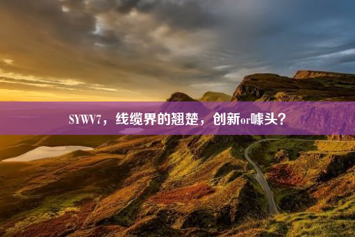 SYWV7，线缆界的翘楚，创新or噱头？